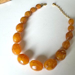 Joan Rivers Butterscotch Amber Necklace